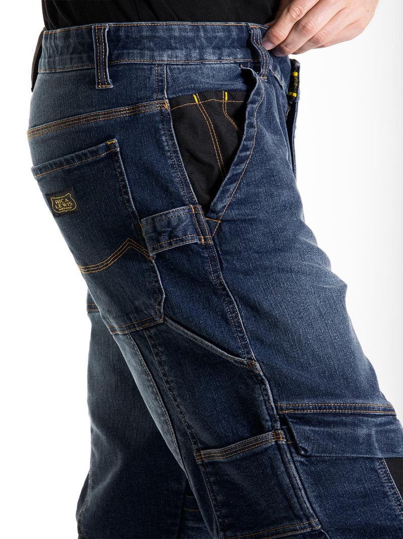 Pantalón de trabajo corte carpintero Fibreflex® HAMMER2 'Rica Lewis' Azul - Kiabi