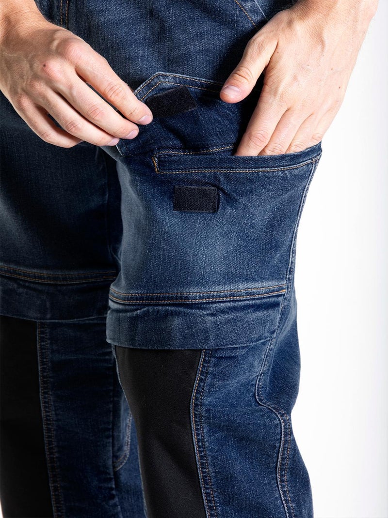 Pantalón de trabajo corte carpintero Fibreflex® HAMMER2 'Rica Lewis' Azul - Kiabi