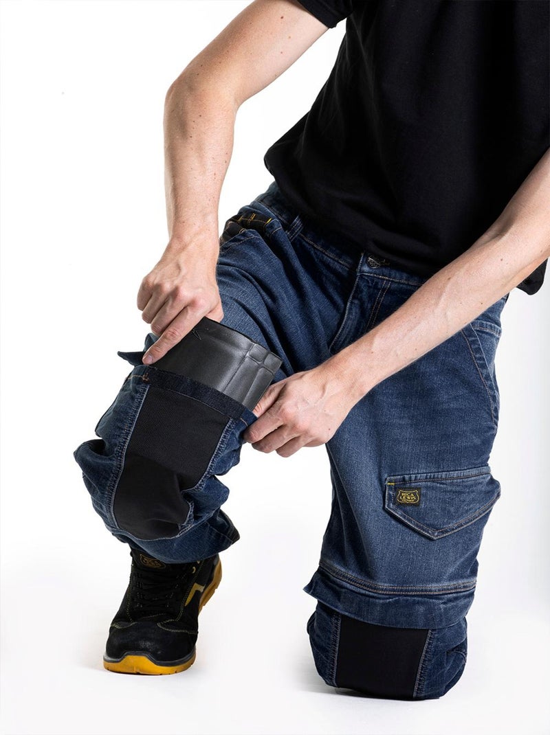 Pantalón de trabajo corte carpintero Fibreflex® HAMMER2 'Rica Lewis' Azul - Kiabi