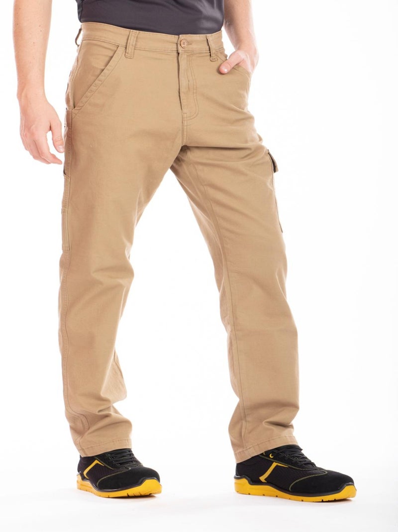 Pantalón de trabajo corte carpintero stretch CARP 'Rica Lewis' Beige - Kiabi
