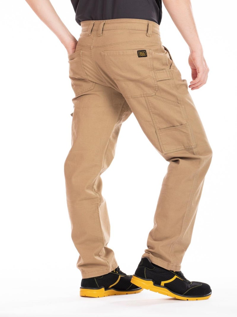 Pantalón de trabajo corte carpintero stretch CARP 'Rica Lewis' Beige - Kiabi