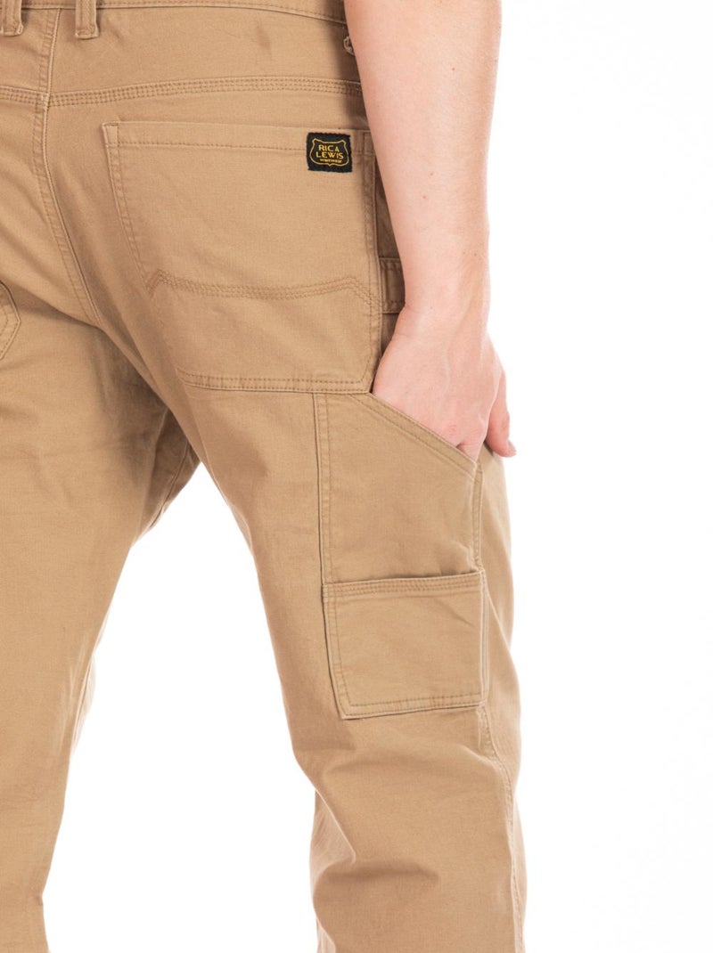 Pantalón de trabajo corte carpintero stretch CARP 'Rica Lewis' Beige - Kiabi