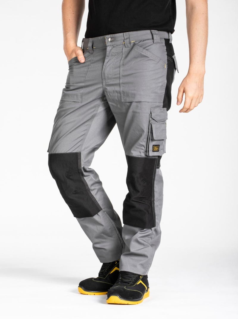 Pantalón de trabajo multibolsillos Fibreflex® MOBILOS 'Rica Lewis' Gris - Kiabi
