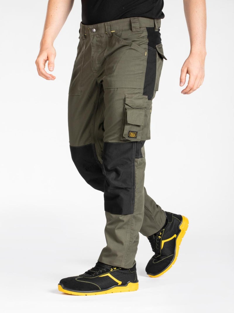 Pantalón de trabajo multibolsillos Fibreflex® MOBILOS 'Rica Lewis' Verde - Kiabi