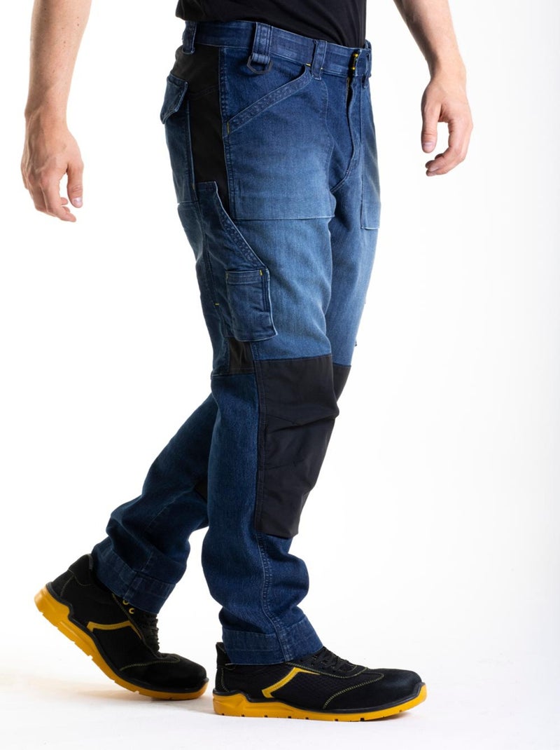 Pantalón de trabajo multibolsillos Fibreflex® MOBTEC 'Rica Lewis' Azul - Kiabi