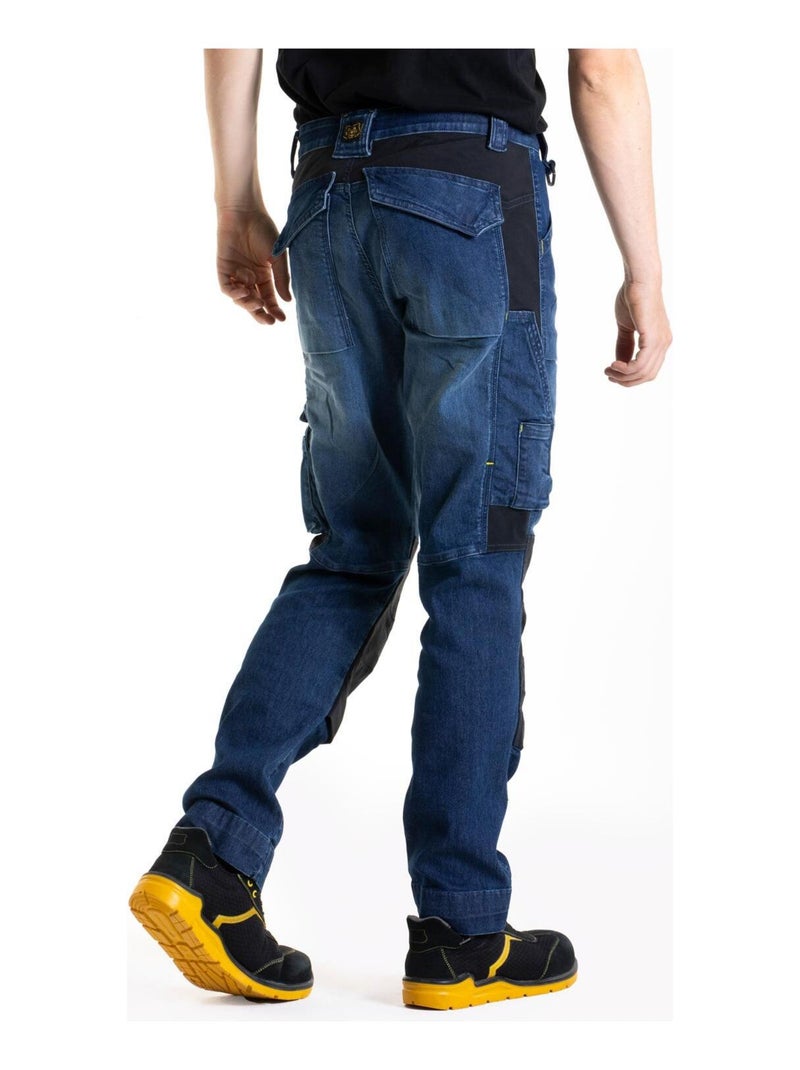 Pantalón de trabajo multibolsillos Fibreflex® MOBTEC 'Rica Lewis' Azul - Kiabi