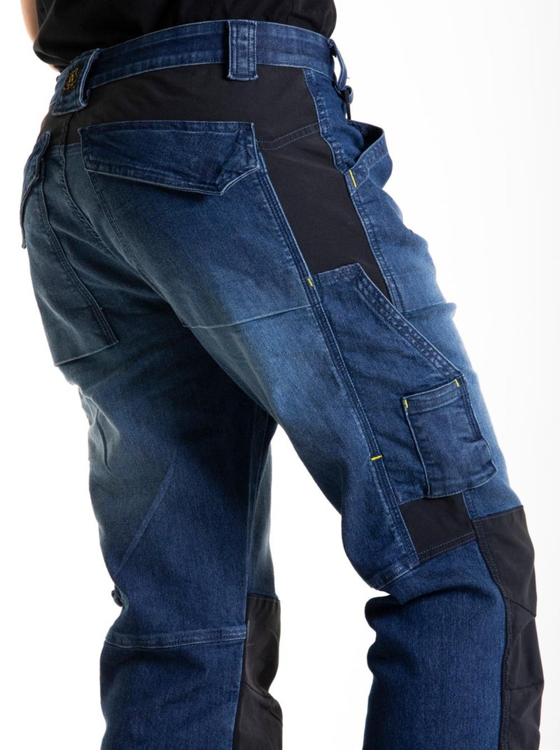 Pantalón de trabajo multibolsillos Fibreflex® MOBTEC 'Rica Lewis' Azul - Kiabi