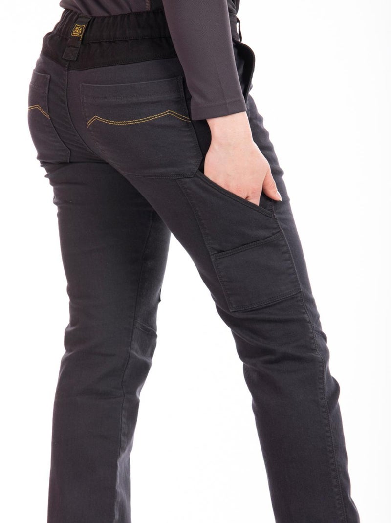 Pantalón de trabajo multibolsillos stretch BETTYC 'Rica Lewis' Gris antracita - Kiabi