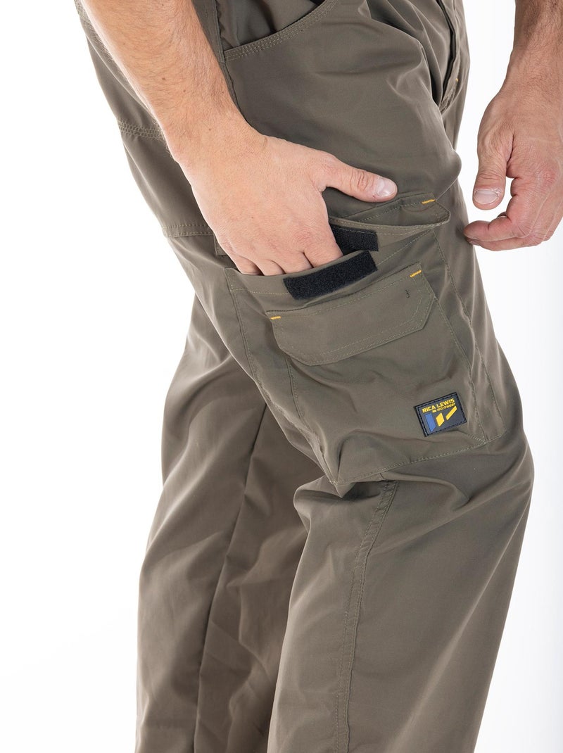Pantalón de trabajo técnico multibolsillos LONGTEC 'Rica Lewis' Caqui - Kiabi