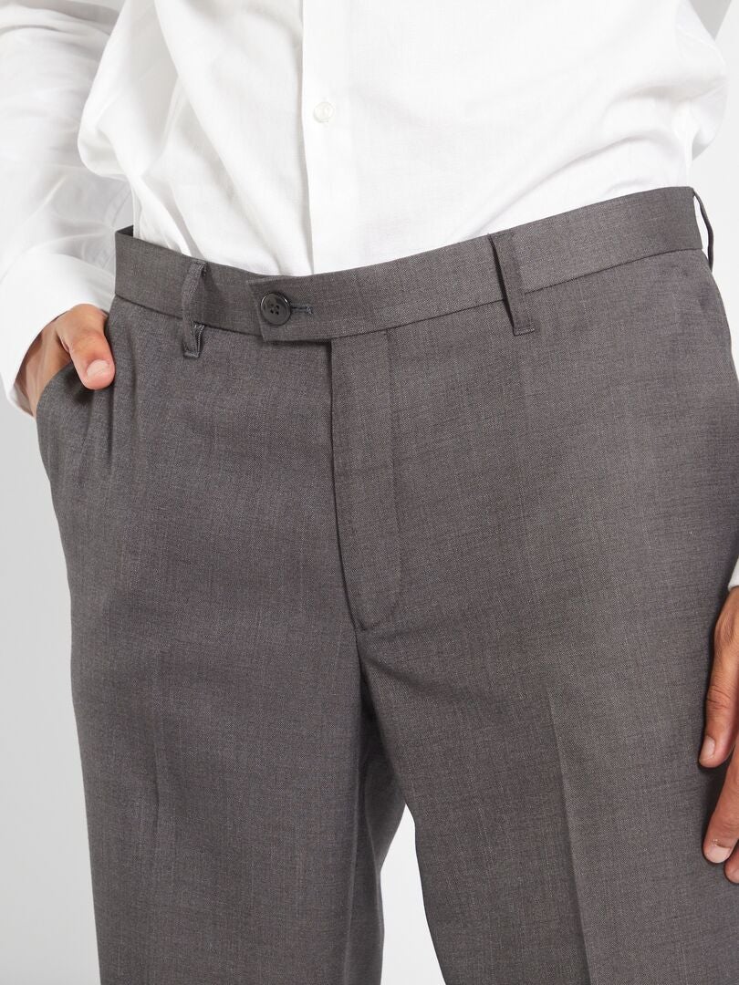 Pantalón de traje +1,90 m gris - Kiabi