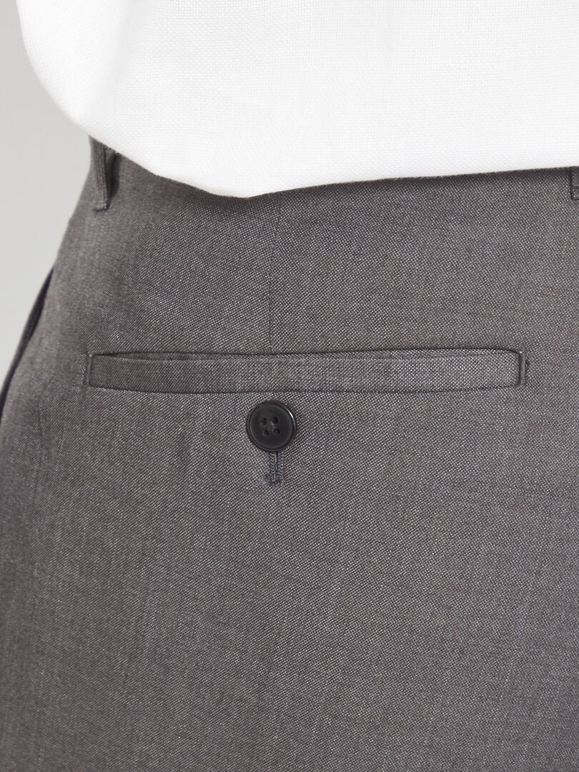 Pantalón de traje +1,90 m gris - Kiabi