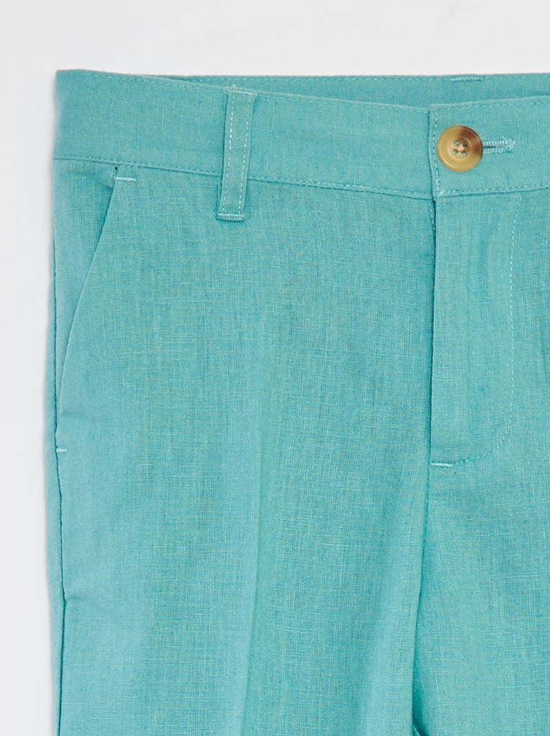 Pantalón de traje ajustable VERDE - Kiabi