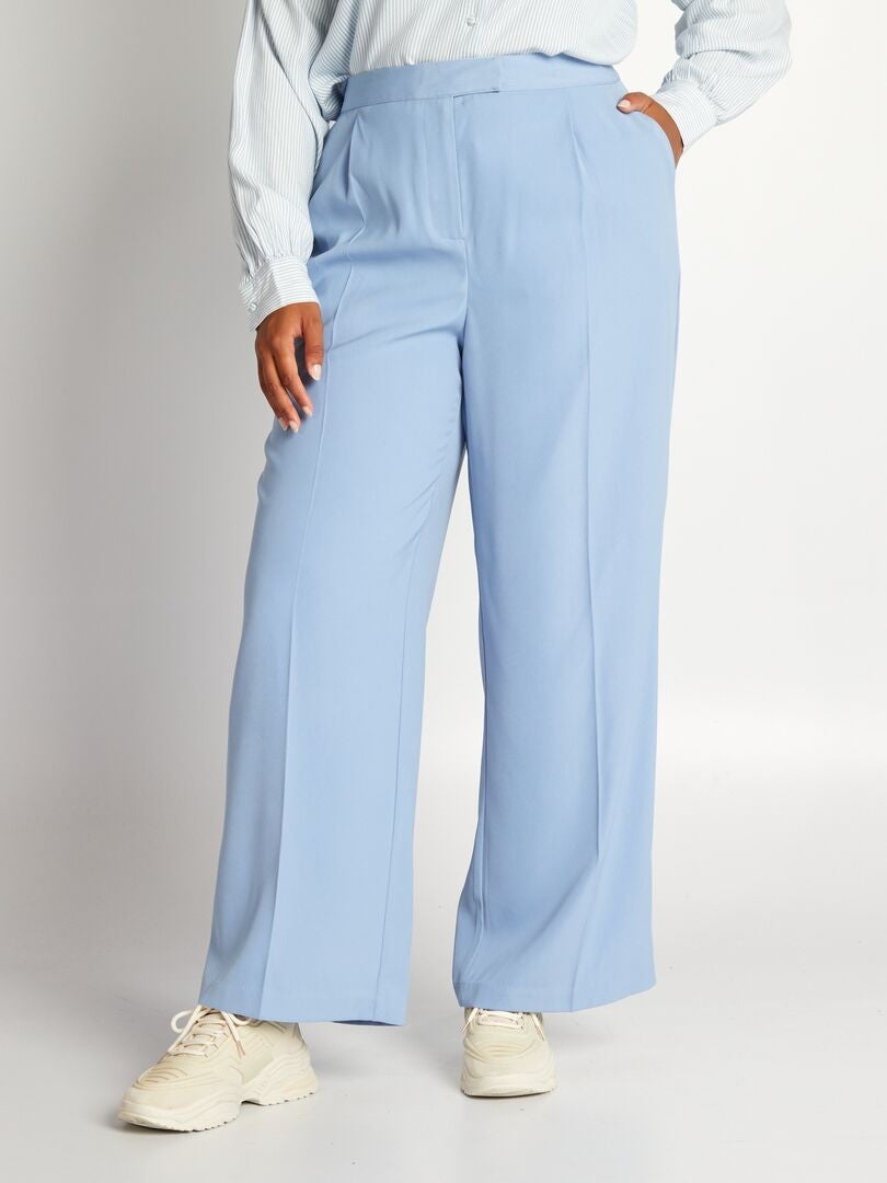 Pantalón de traje ancho Azul - Kiabi