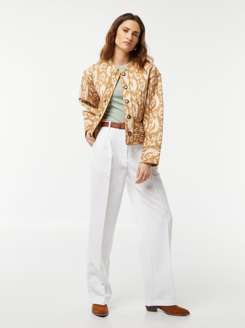 Pantalón de traje ancho BLANCO - Kiabi
