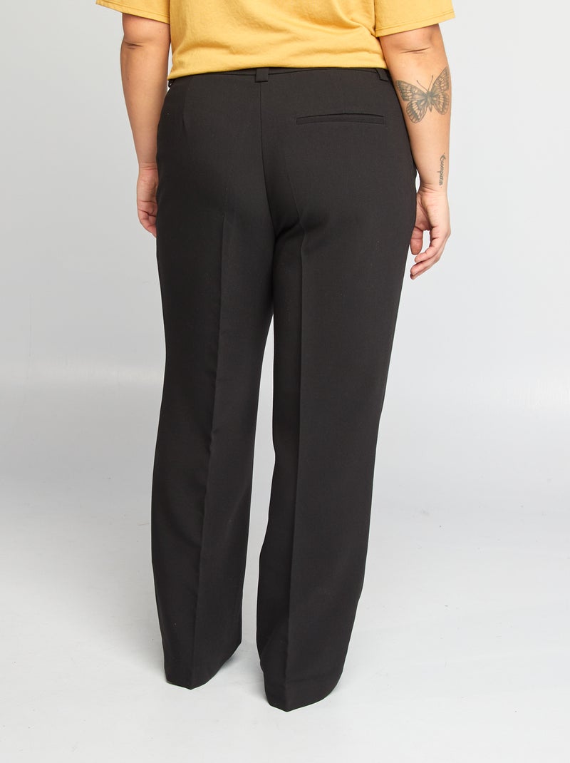 Pantalón de traje ancho negro - Kiabi