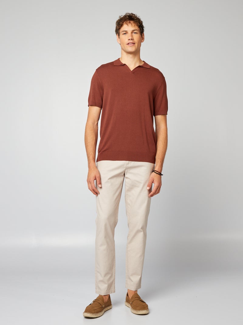 Pantalón de traje beige - Kiabi
