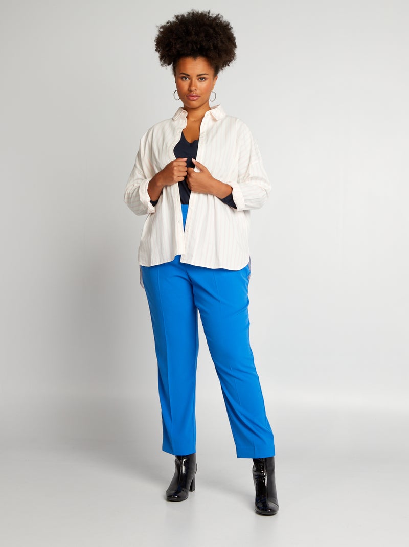 Pantalón de traje corte pitillo AZUL - Kiabi