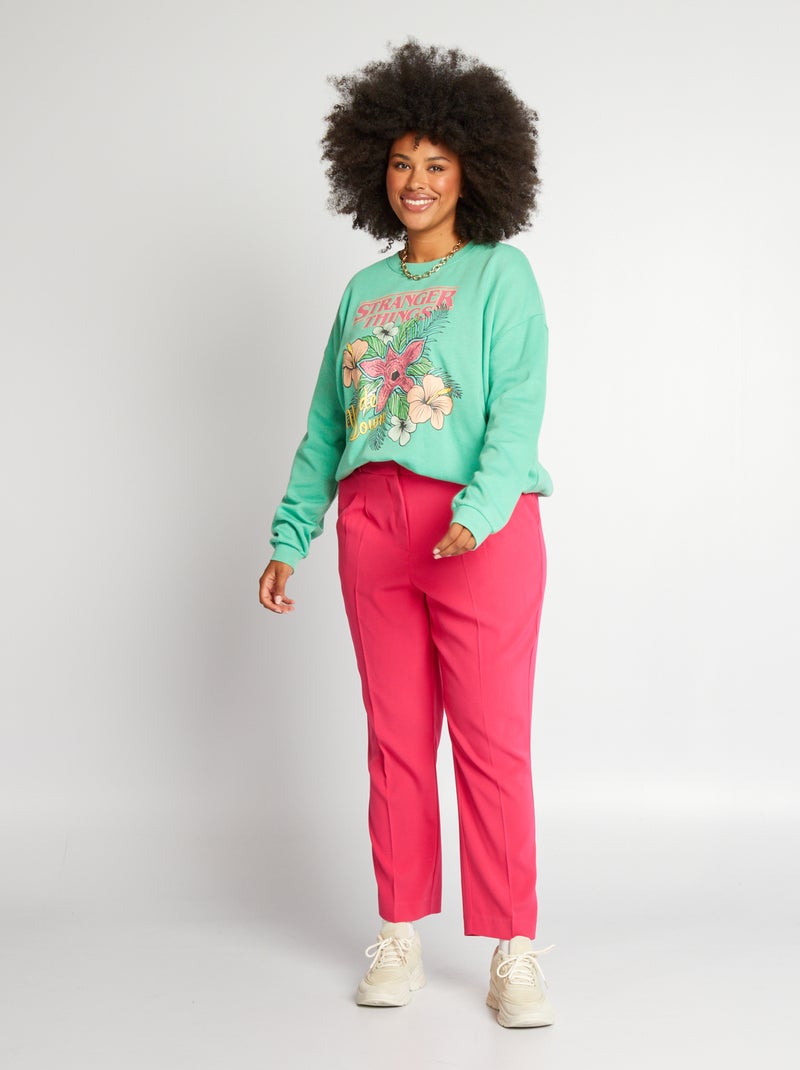 Pantalón de traje corte pitillo ROSA - Kiabi
