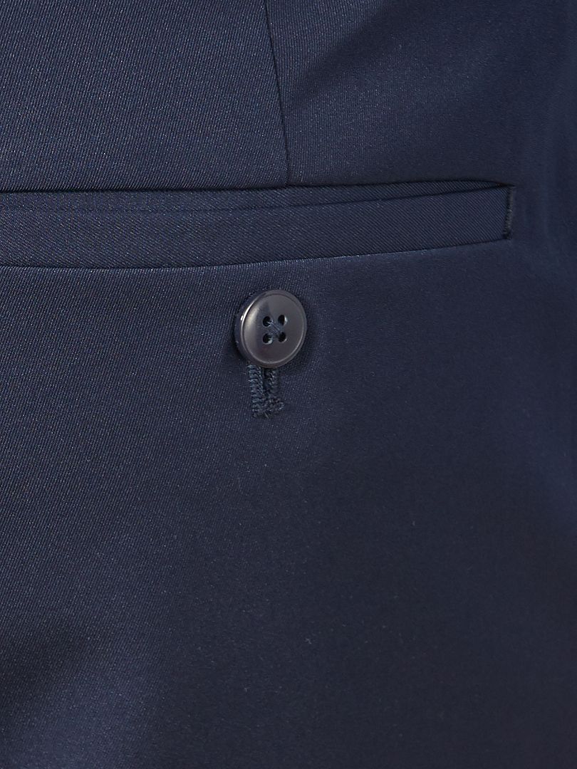 Pantalón de traje corte recto azul marino - Kiabi
