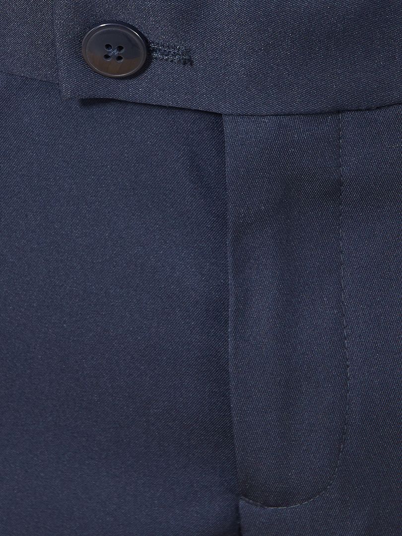 Pantalón de traje corte recto azul marino - Kiabi