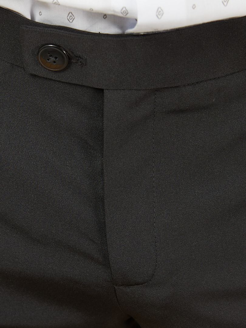 Pantalón de traje corte recto negro - Kiabi
