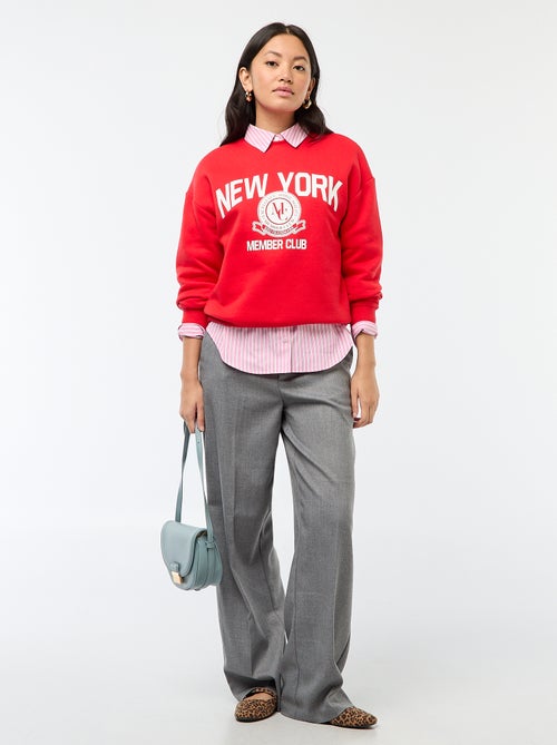 Pantalón de traje de franela - Kiabi