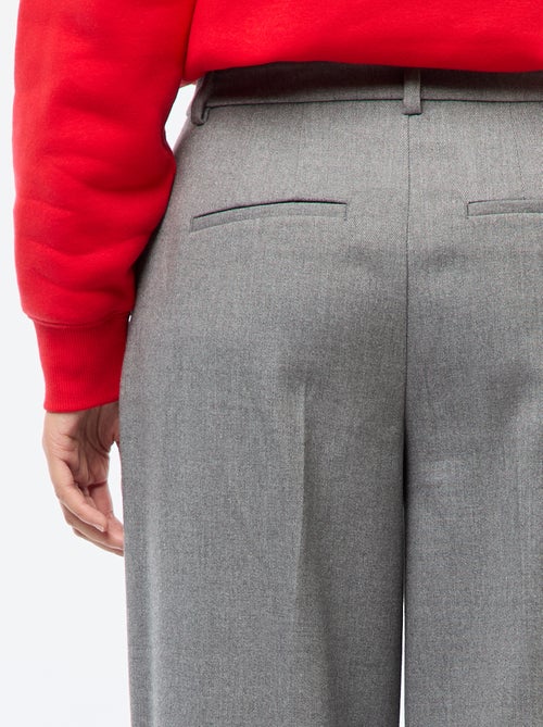 Pantalón de traje de franela - Kiabi