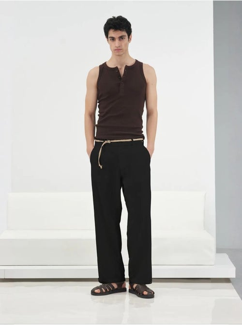 Pantalón de traje de hombre de lino y algodón giesto - Kiabi
