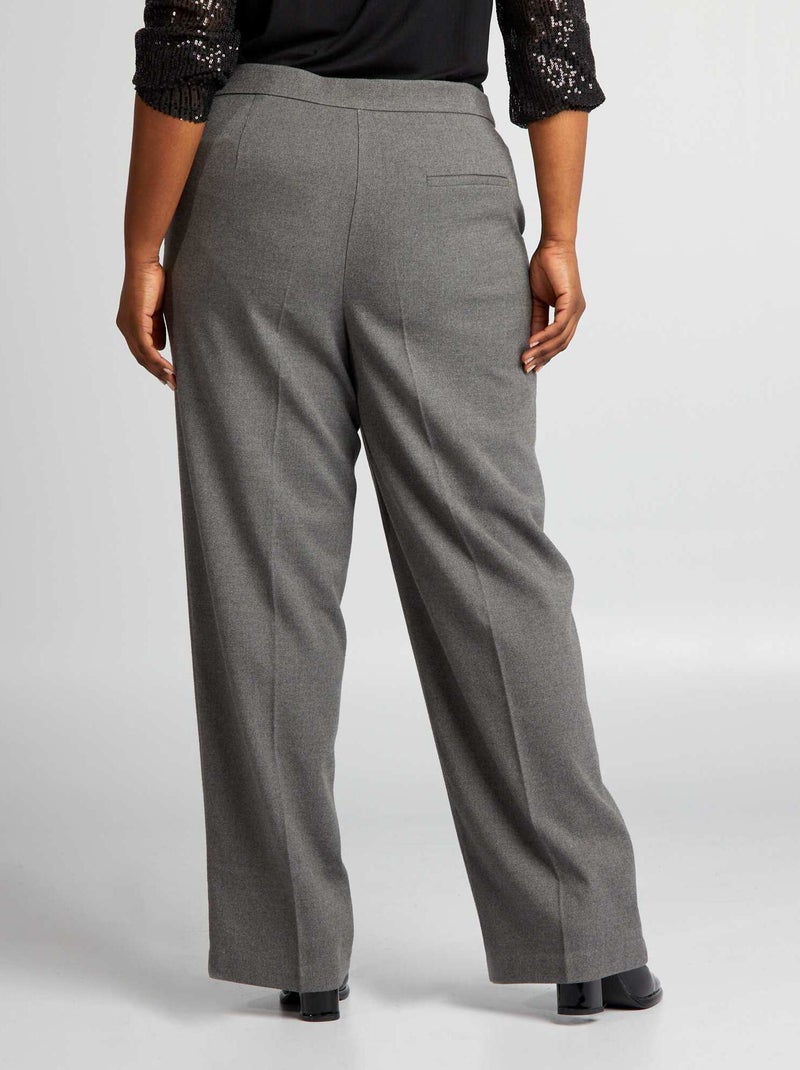 Pantalón de traje de lana GRIS - Kiabi