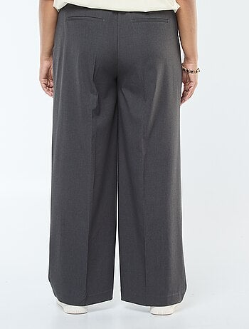 Pantalón de traje de talle alto y corte ancho / wide leg