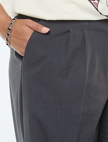 Pantalón de traje de talle alto y corte ancho / wide leg
