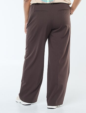 Pantalón de traje de talle alto y corte ancho / wide leg