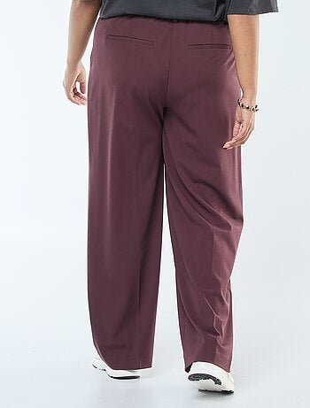 Pantalón de traje de talle alto y corte ancho / wide leg