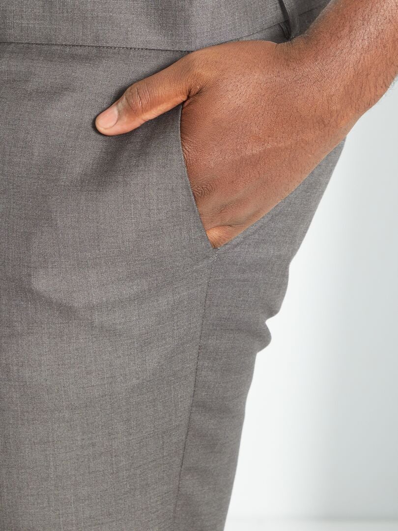 Pantalón de traje gris - Kiabi