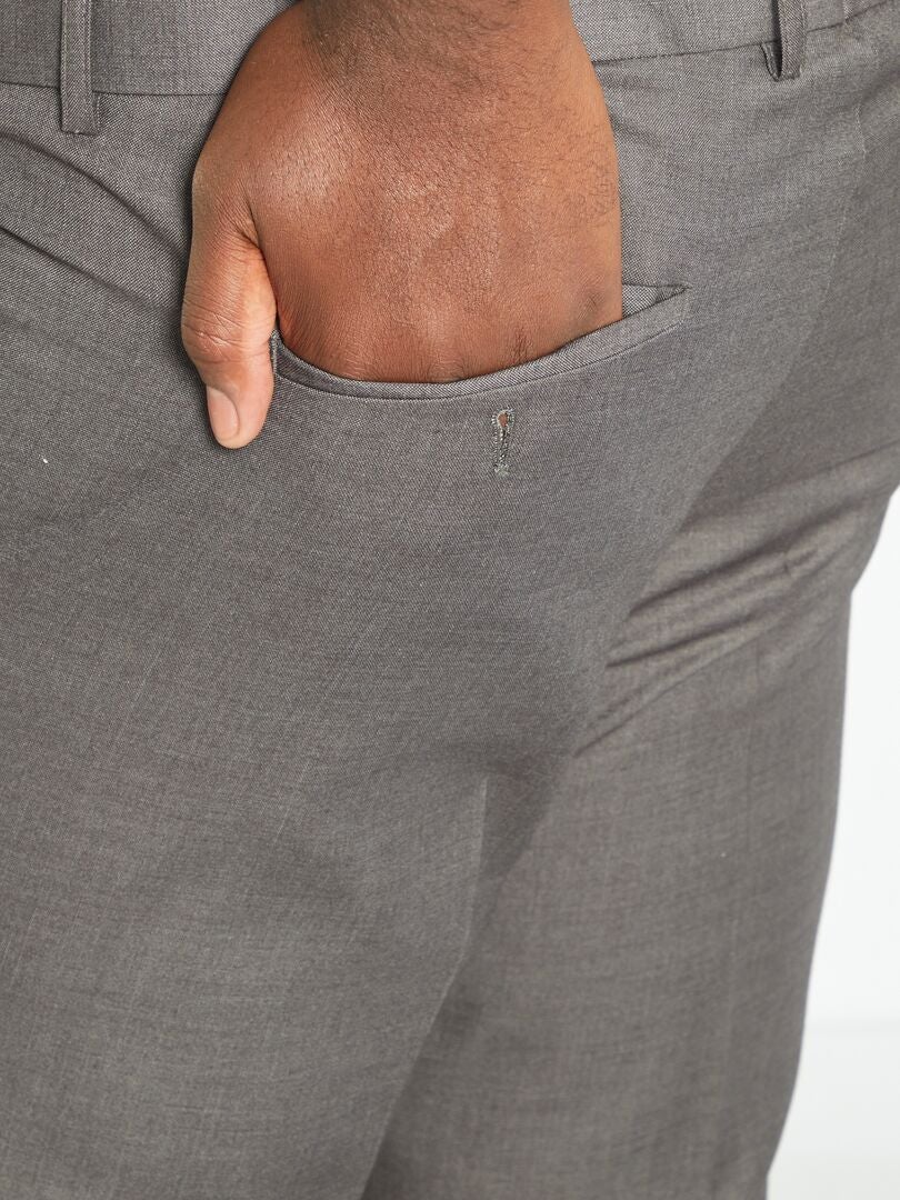 Pantalón de traje gris - Kiabi