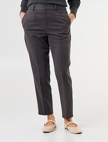 Pantalón de traje liso con 2 bolsillos
