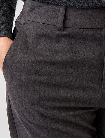 Pantalón de traje liso con 2 bolsillos
