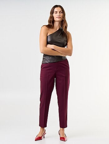 Pantalón de traje liso con 2 bolsillos