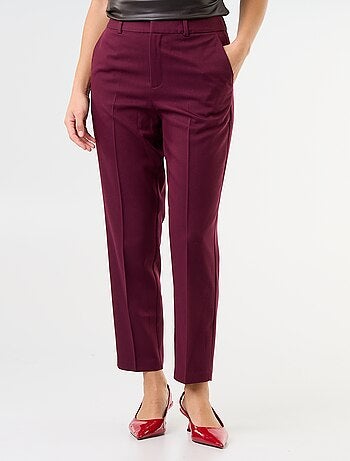 Pantalón de traje liso con 2 bolsillos