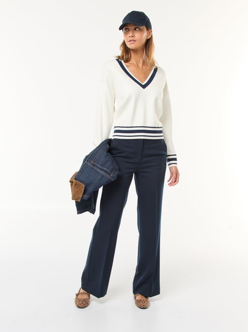 Pantalón de traje liso corte recto - Kiabi