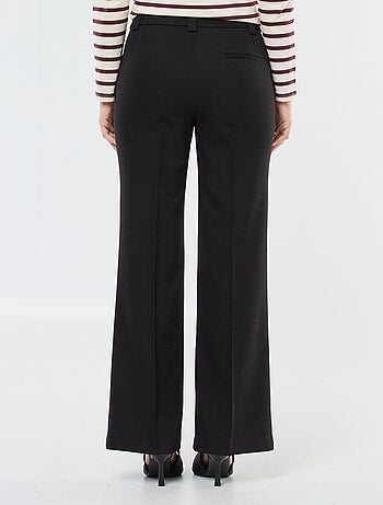 Pantalón de traje liso corte recto