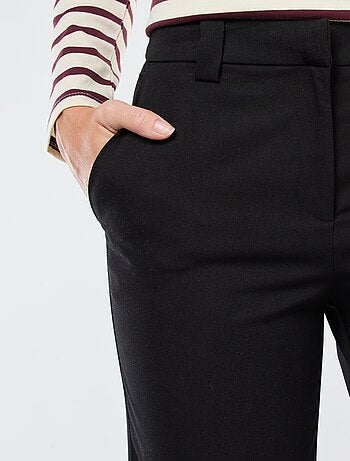 Pantalón de traje liso corte recto