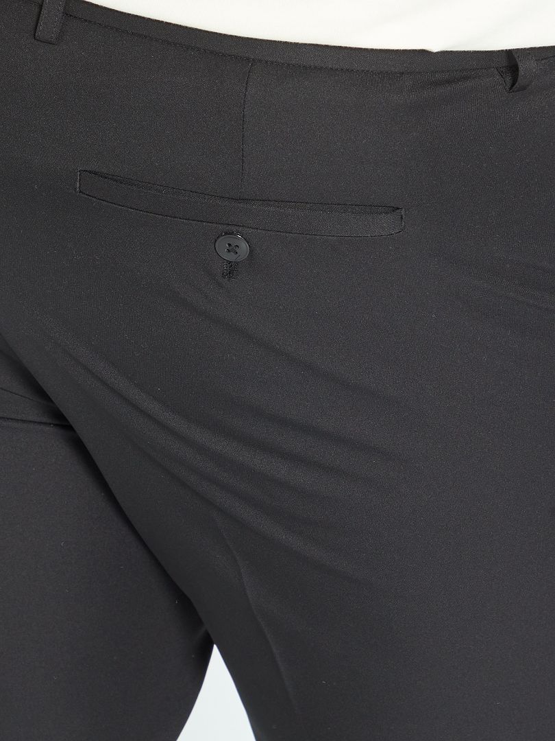 Pantalón de traje liso Negro - Kiabi