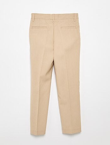 Pantalón de traje regular liso