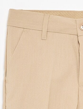 Pantalón de traje regular liso