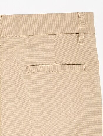 Pantalón de traje regular liso