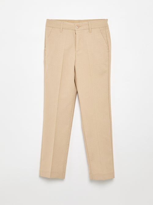 Pantalón de traje regular liso - Kiabi