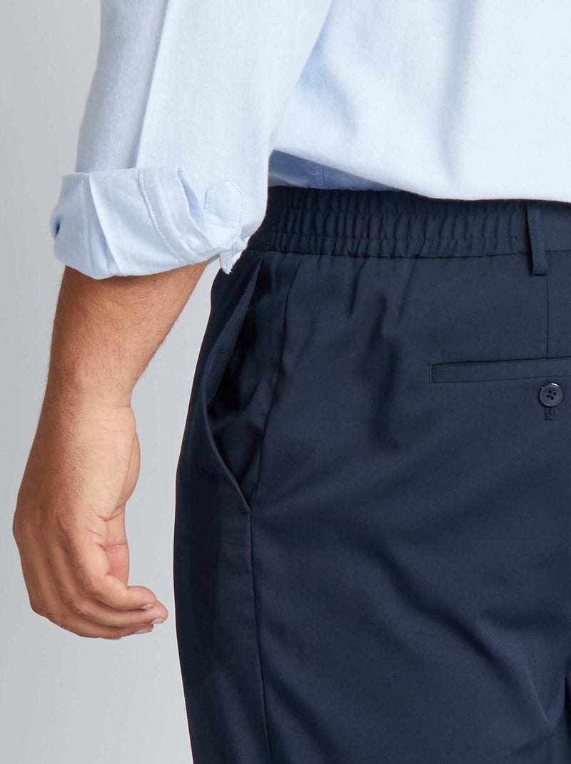 Pantalón de traje slim azul - Kiabi