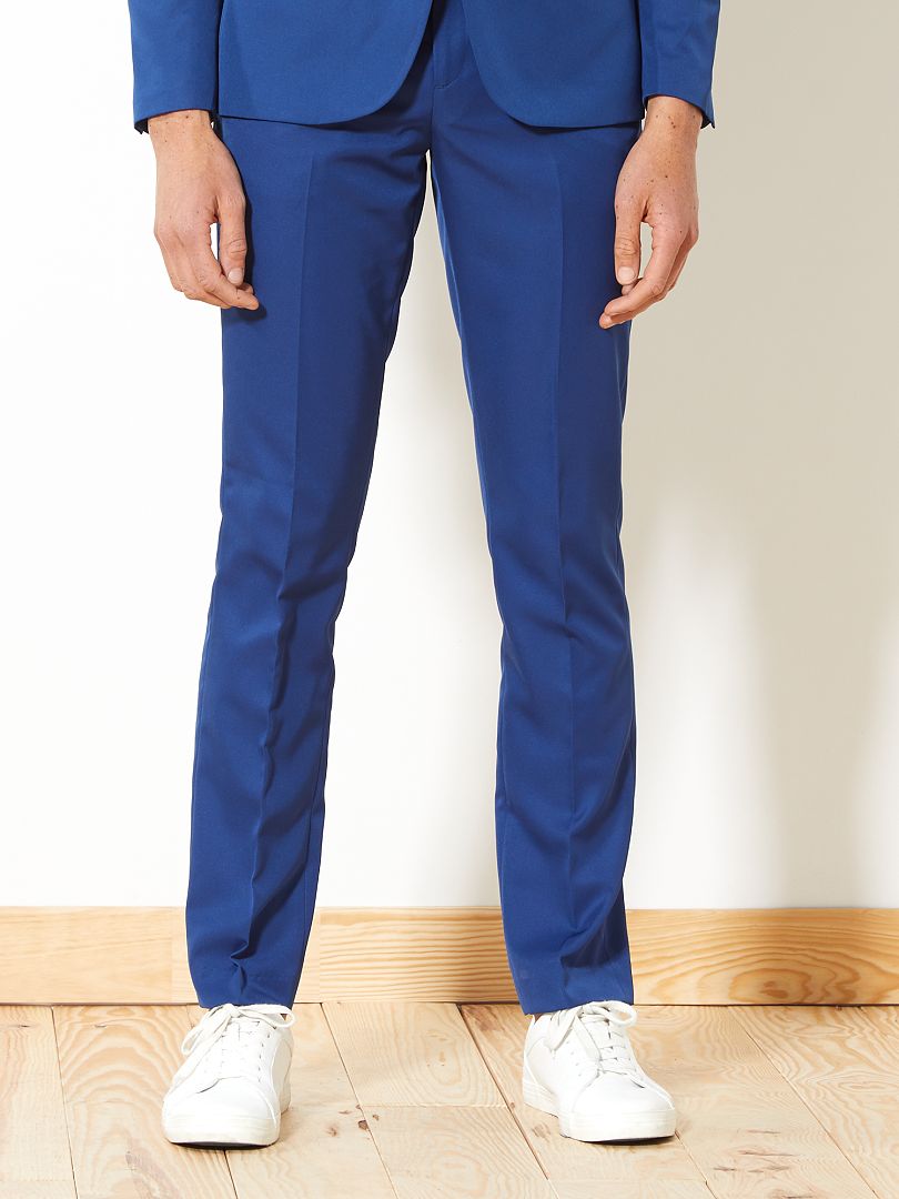 difícil de complacer lotería Grave Pantalón de traje slim - azul - Kiabi - 15.00€