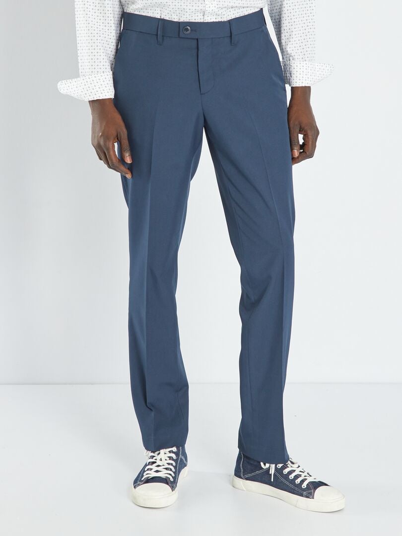 Kenia Comercio Mitones Pantalón de traje slim - azul marino - Kiabi - 20.00€
